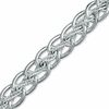 Sterling Silver Fancy Link Chain Bracelet - 7.5"