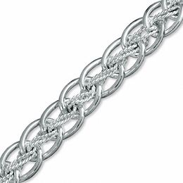 Sterling Silver Fancy Link Chain Bracelet - 7.5&quot;