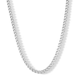 Made in Italy 125 Gauge Open Curb Chain Necklace in Solid Sterling Silver - 20&quot;