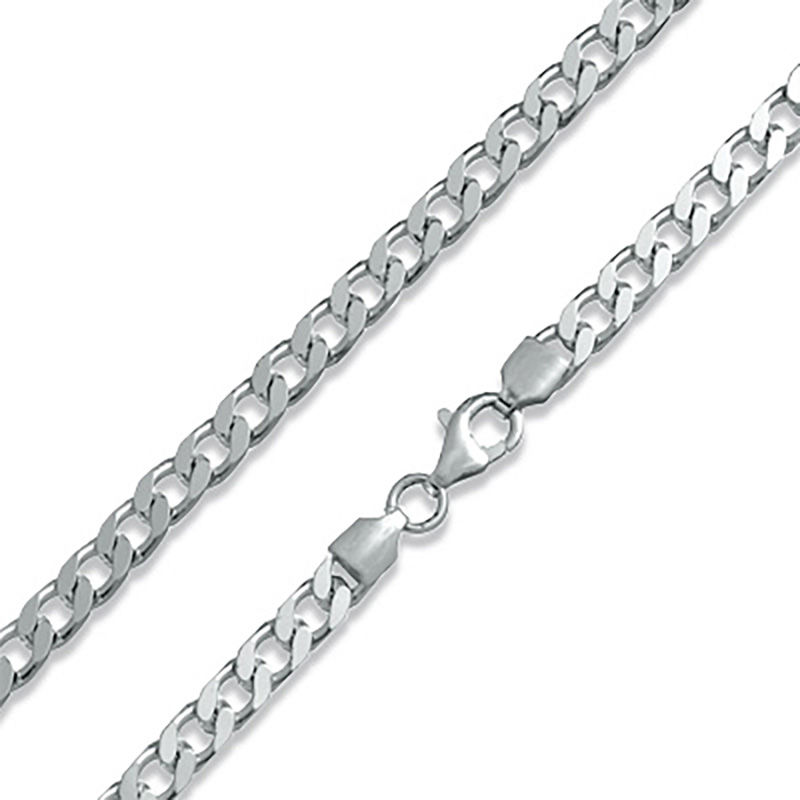 Made in Italy 125 Gauge Open Curb Chain Necklace in Solid Sterling Silver - 20"