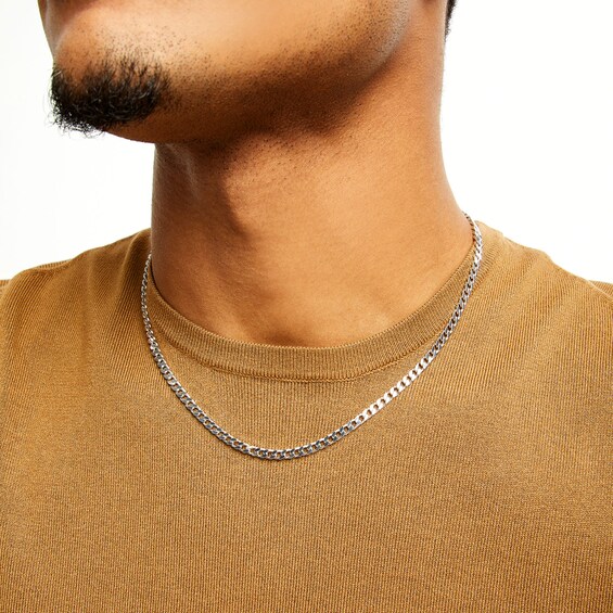 Sterling Silver Open Curb Chain Made in Italy