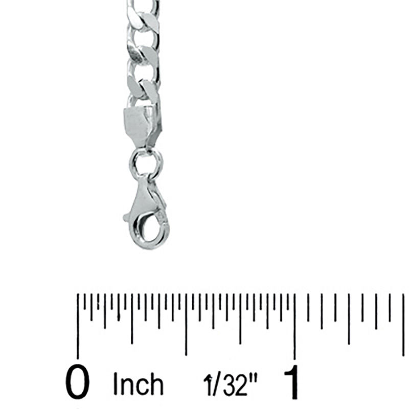 Made in Italy 125 Gauge Open Curb Chain Necklace in Solid Sterling Silver - 20"