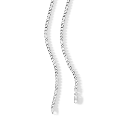 Sterling Silver Open Curb Chain Made in Italy
