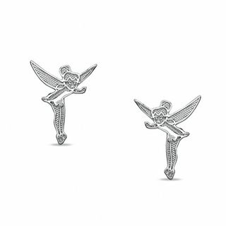 Child's Tinkerbell Stud Earrings in Sterling Silver