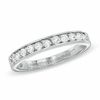 Cubic Zirconia Pavé Wedding Band in Sterling Silver - Size 7