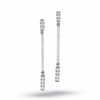 Thumbnail Image 0 of 1/4 CT. T.W. Diamond Stick Drop Earrings in 14K White Gold