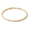024 Gauge Rope Chain Bracelet in 10K Hollow Yellow Gold - 7"