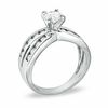 Thumbnail Image 2 of 3mm Cubic Zirconia Solitaire Bypass Engagement Ring in Sterling Silver