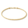 Thumbnail Image 1 of 10K Hollow Gold Rope Chain Bracelet - 7"