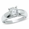 Thumbnail Image 1 of 7mm Cubic Zirconia Solitaire Engagement Ring in Sterling Silver - Size 7