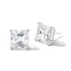 Thumbnail Image 0 of 10mm Princess-Cut Cubic Zirconia Stud Earrings in Sterling Silver