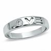 Thumbnail Image 1 of Cubic Zirconia LOVE Band in Sterling Silver