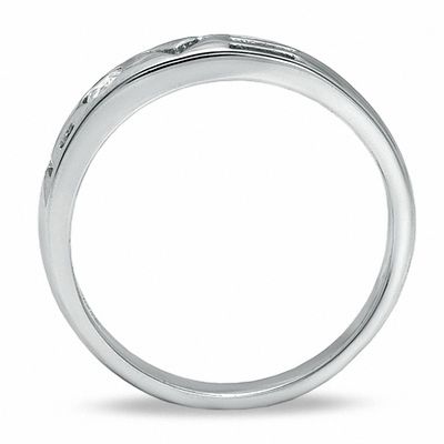 Cubic Zirconia LOVE Band in Sterling Silver