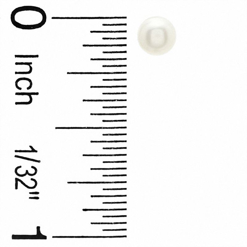 4.25mm Cultured Freshwater Pearl Stud Earrings in 10K Gold