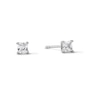 Thumbnail Image 1 of 3mm Princess-Cut Cubic Zirconia Stud Earrings in Sterling Silver