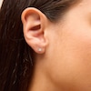 Thumbnail Image 2 of 3mm Princess-Cut Cubic Zirconia Stud Earrings in Sterling Silver