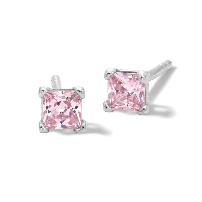 3mm CZ Sterling Silver Classic Earring Studs