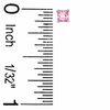 3mm Princess-Cut Pink Cubic Zirconia Stud Earrings in Sterling Silver