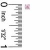 3mm Pink Cubic Zirconia Stud Earrings in Sterling Silver