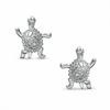 Thumbnail Image 1 of Sterling Silver Oxidized Turtle Stud Earrings