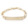 Thumbnail Image 1 of Child's 10K Gold 4.75mm Figaro Chain ID Bracelet - 5.5"