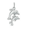 Thumbnail Image 1 of Double Dolphins Charm in Sterling Silver