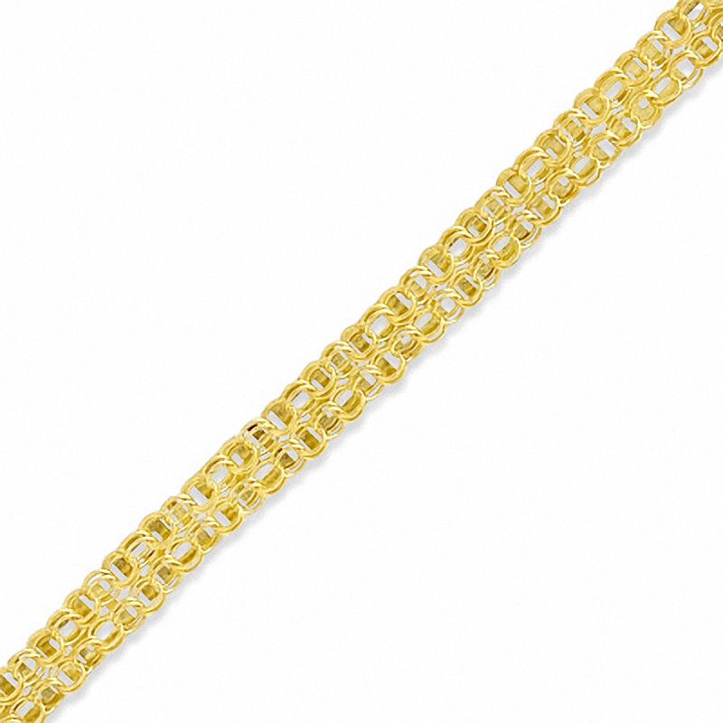 Main Image 1 of 10K Gold Greek Key Bracelet - 7.25"