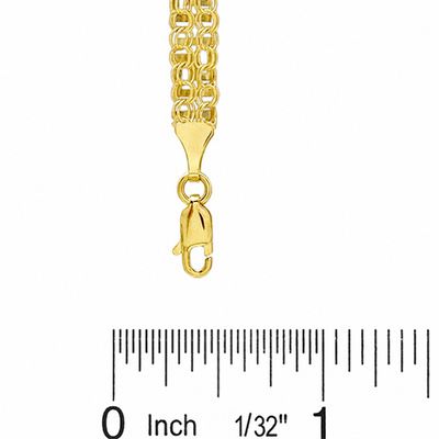 10K Gold Greek Key Bracelet - 7.25"