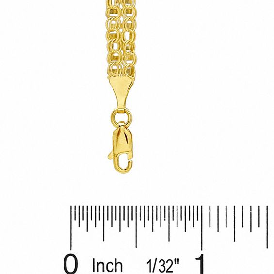 10K Gold Greek Key Bracelet - 7.25"