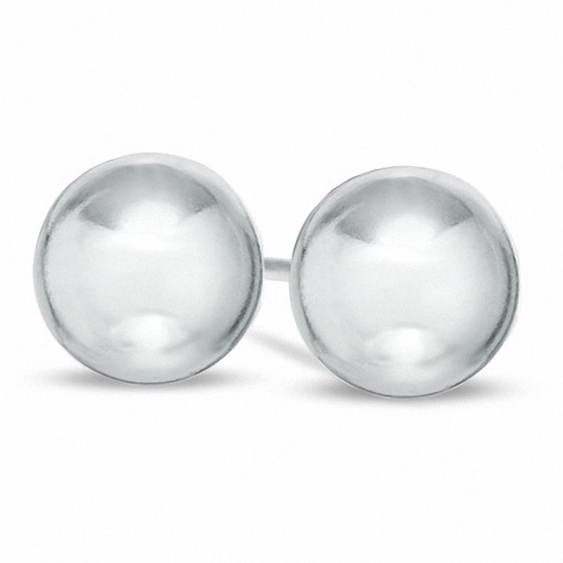 Sterling Silver 8mm Ball Stud Earrings