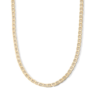 14K Hollow Gold Mariner Chain Made in Italy
