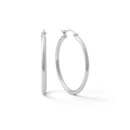 30mm Hoop Earrings in Sterling Silver