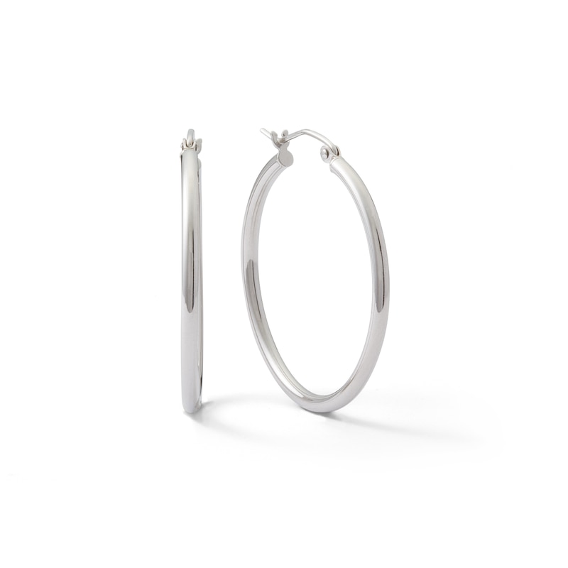 Main Image 1 of 30mm Hoop Earrings in Sterling Silver