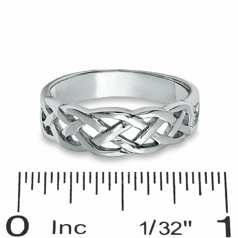 Main Image 3 of Sterling Silver Open Link Ring