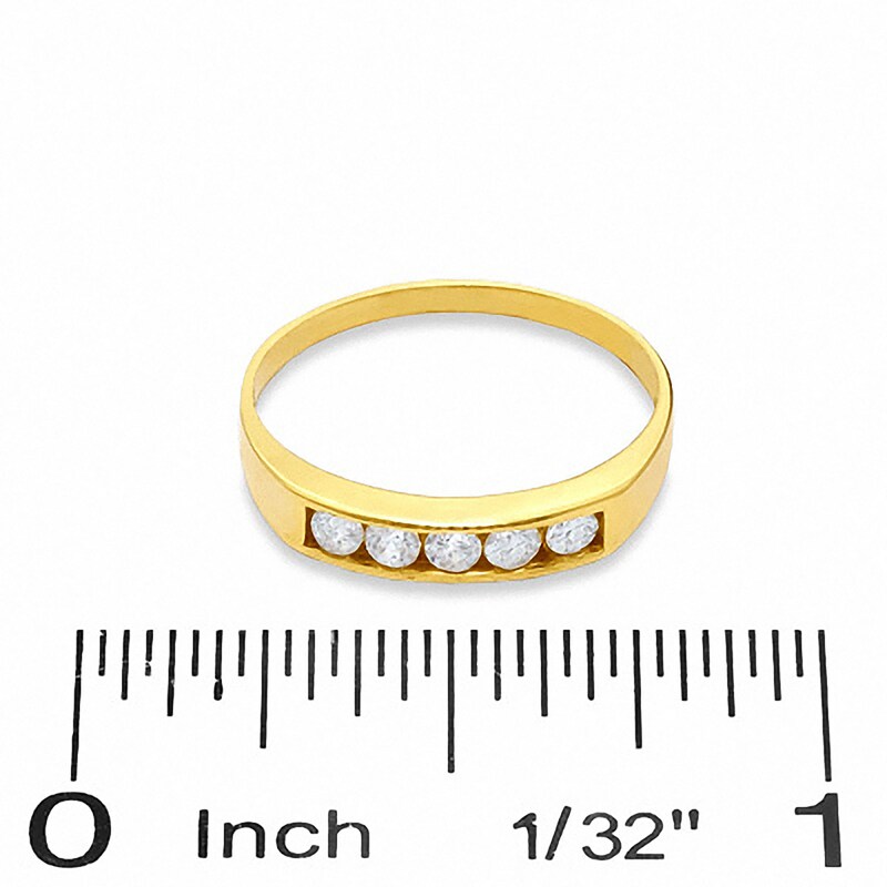 Child's Cubic Zirconia Band in 10K Gold