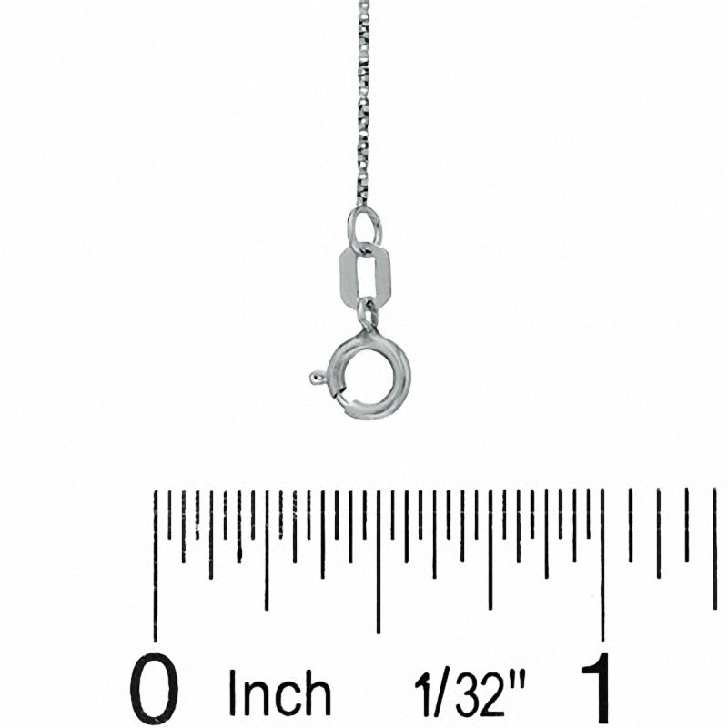 Main Image 2 of 10K White Gold 040 Gauge Twisted Box Chain Necklace - 18"
