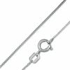 Thumbnail Image 1 of Child's 0.55mm Solid Box Chain Necklace in 10K White Gold - 13&quot;