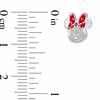Thumbnail Image 2 of Child's ©Disney Minnie Mouse with Red Enamel Bow Stud Earrings in Sterling Silver
