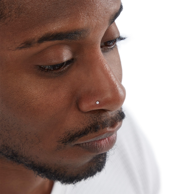 Main Image 3 of Stainless Steel CZ Nose Stud Set - 20G