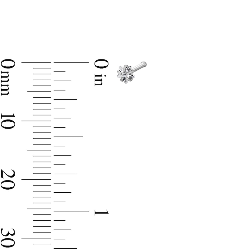 Main Image 5 of Stainless Steel CZ Nose Stud Set - 20G