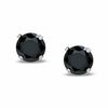 Thumbnail Image 0 of 6mm Black Cubic Zirconia Stud Earrings in 10K White Gold