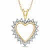 Thumbnail Image 1 of Diamond Accent Heart Pendant in 18K Gold-Plated Sterling Silver
