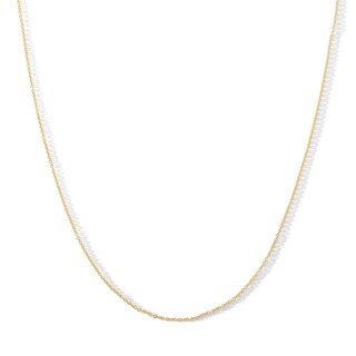 10K Hollow Gold Light Cable Chain - 16"