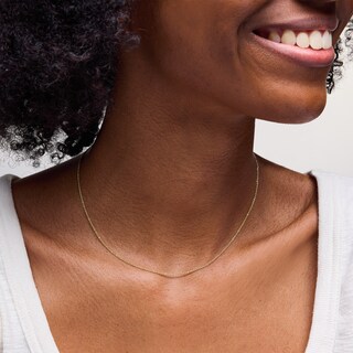 10K Hollow Gold Light Cable Chain - 16"