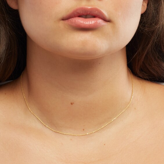 10K Hollow Gold Light Cable Chain - 16"
