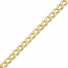 Thumbnail Image 1 of 050 Gauge Diamond-Cut Wide Fashion Chain Bracelet in 10K Gold - 7.25"