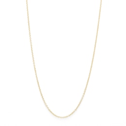 030 Gauge Light Cable Chain Necklace in 10K Hollow Gold - 18&quot;