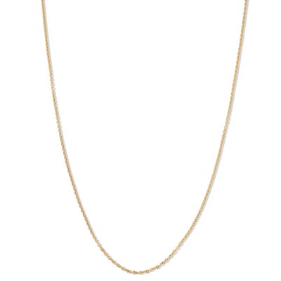 10K Hollow Gold Light Cable Chain - 18"
