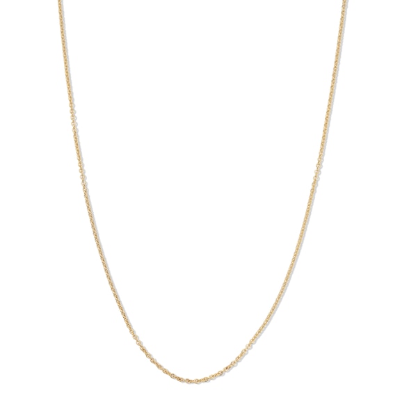 10K Hollow Gold Light Cable Chain - 18"