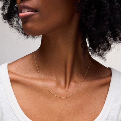 10K Hollow Gold Light Cable Chain - 18"